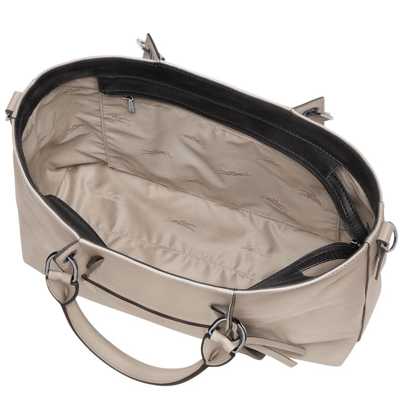 Bolsa de Mano Longchamp 3D L Mujer Gris | 3542-PYWLG