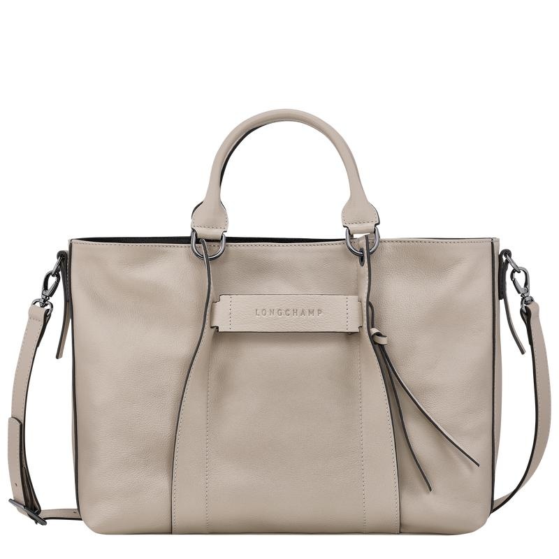 Bolsa de Mano Longchamp 3D L Mujer Gris | 3542-PYWLG