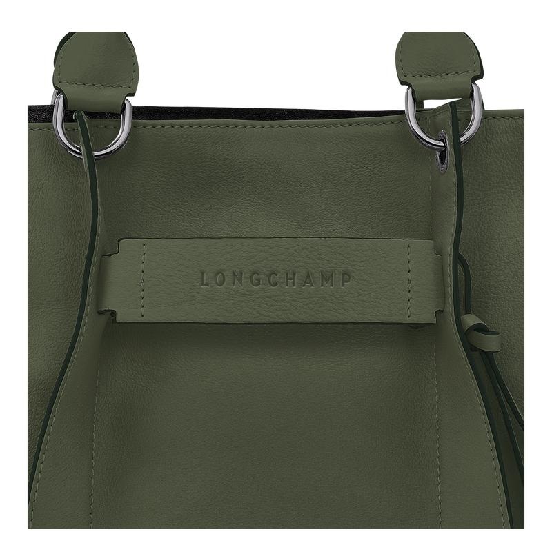 Bolsa de Mano Longchamp 3D L Mujer Kaki | 4031-BZKJE