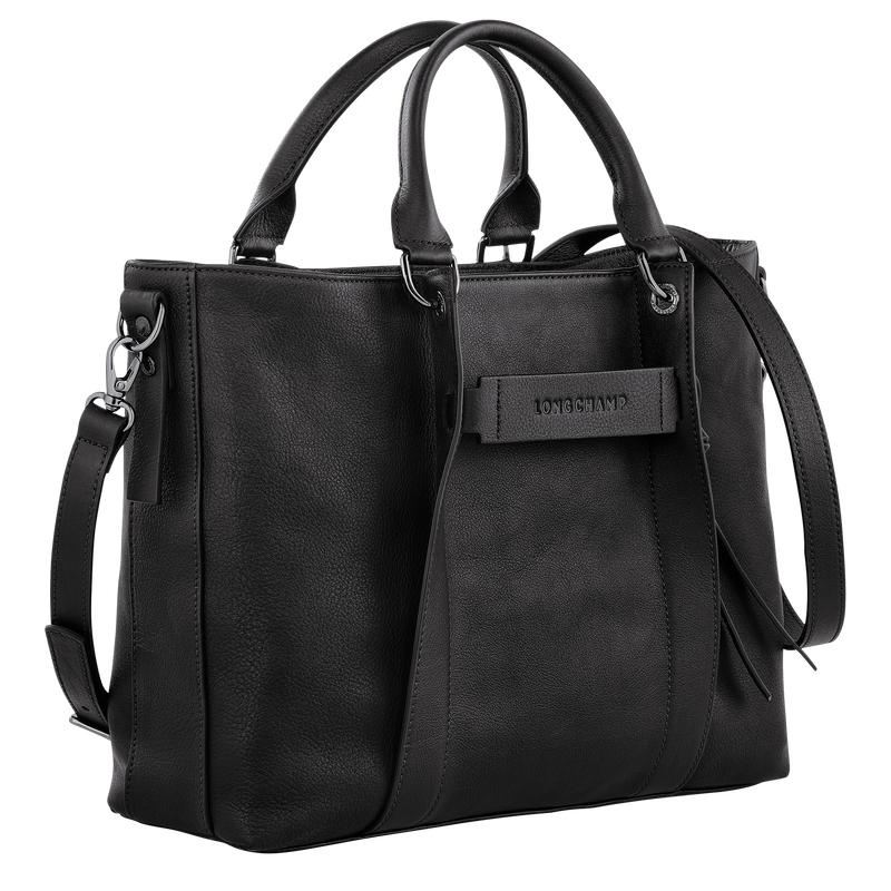 Bolsa de Mano Longchamp 3D L Mujer Negras | 8209-IWDXB