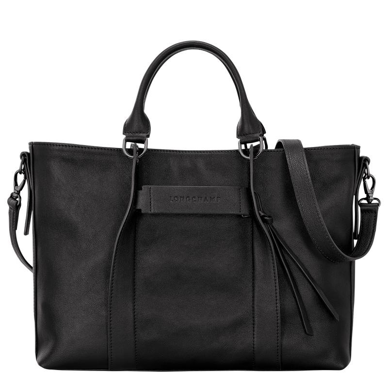 Bolsa de Mano Longchamp 3D L Mujer Negras | 8209-IWDXB