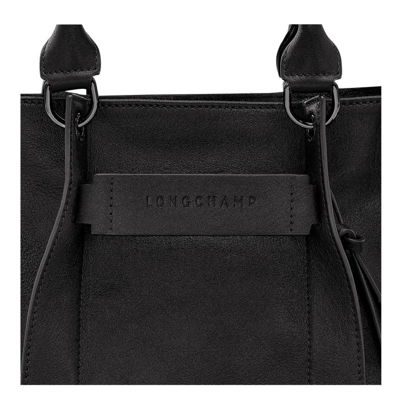 Bolsa de Mano Longchamp 3D S Mujer Negras | 2437-IZEFR