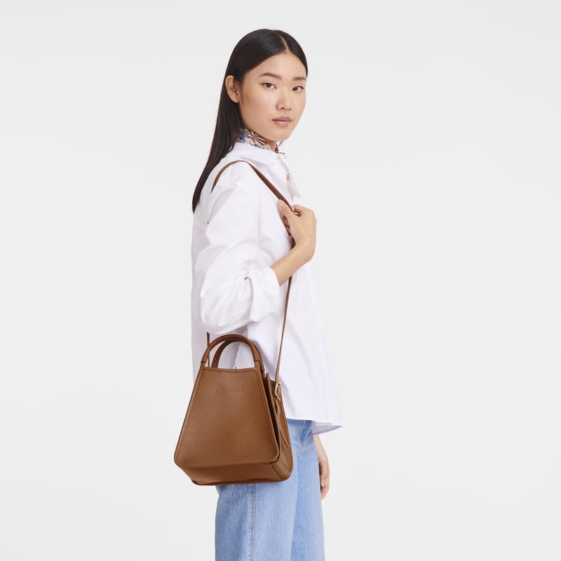 Bolsa de Mano Longchamp Le Foulonné S Mujer Marrones | 8502-VTIKU