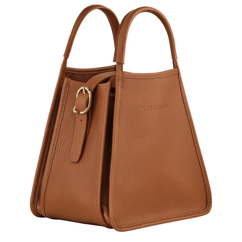 Bolsa de Mano Longchamp Le Foulonné S Mujer Marrones | 8502-VTIKU