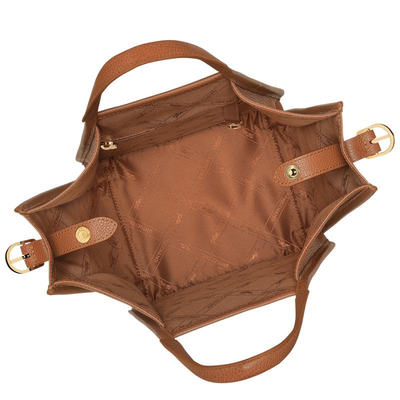 Bolsa de Mano Longchamp Le Foulonné S Mujer Marrones | 8502-VTIKU