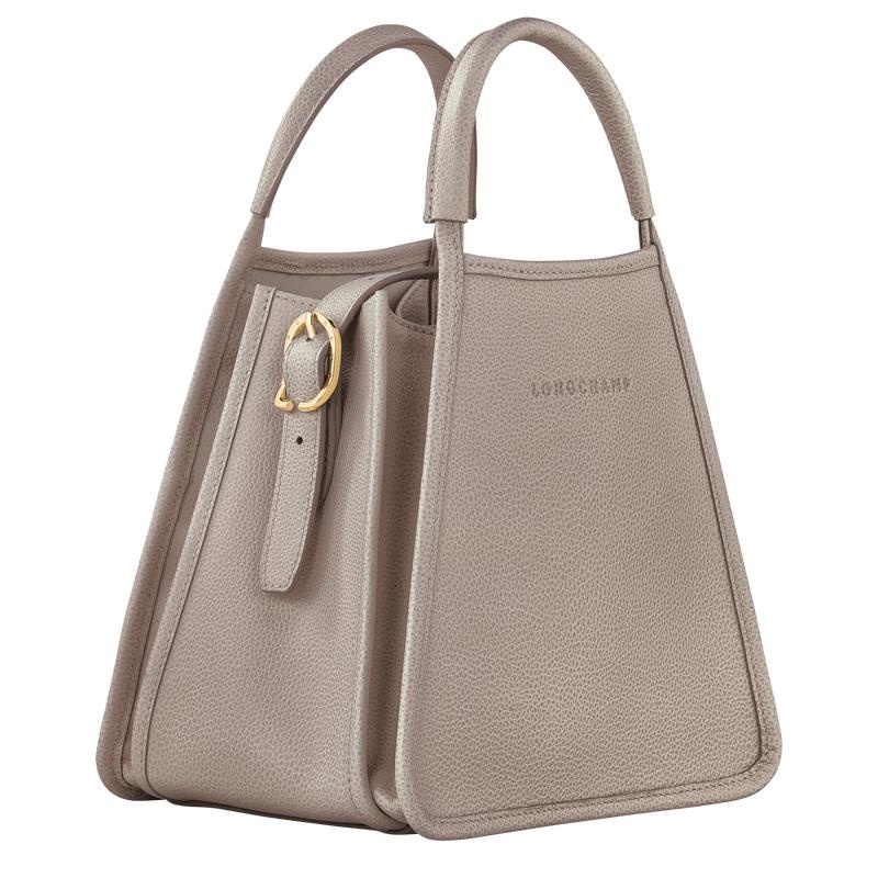 Bolsa de Mano Longchamp Le Foulonné S Mujer Gris | 9041-DFPSR