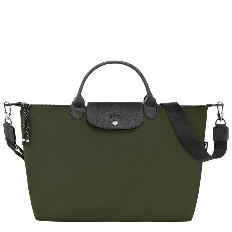 Bolsa de Mano Longchamp Le Pliage Energy XL Mujer Kaki | 3421-XJKVS