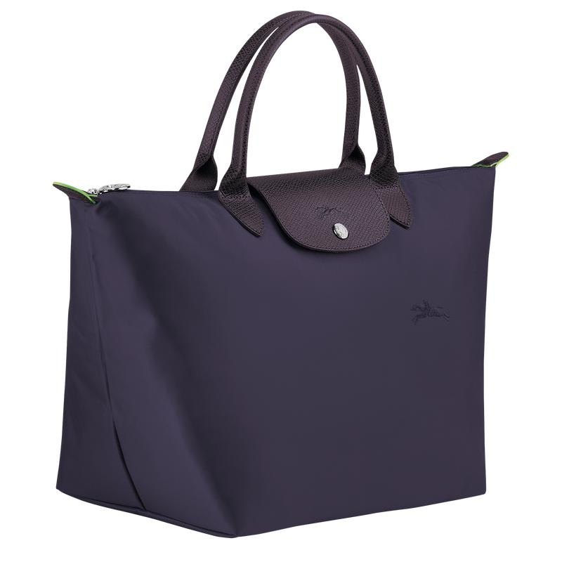 Bolsa de Mano Longchamp Le Pliage Green M Mujer Moradas | 8760-OMXBT