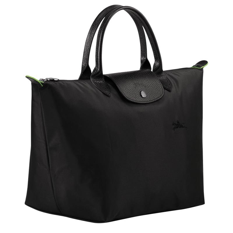 Bolsa de Mano Longchamp Le Pliage Green M Mujer Negras | 4029-ZICYW