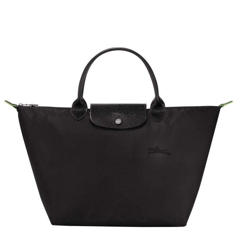 Bolsa de Mano Longchamp Le Pliage Green M Mujer Negras | 4029-ZICYW