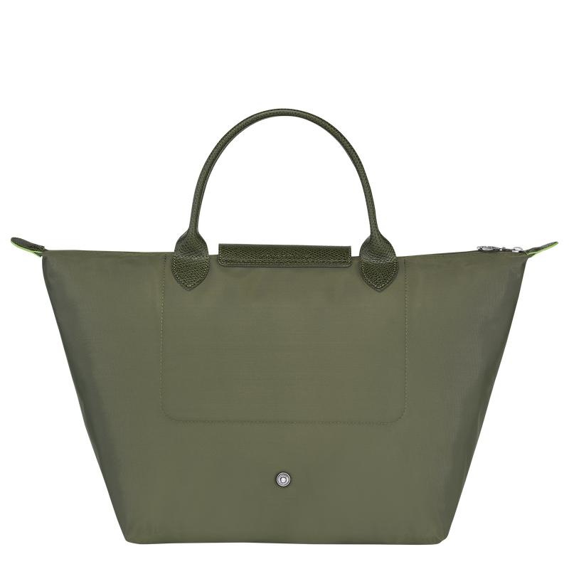 Bolsa de Mano Longchamp Le Pliage Green M Mujer Verde | 5134-YDPBU