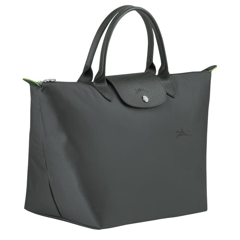 Bolsa de Mano Longchamp Le Pliage Green M Mujer Gris | 2487-FTXRN