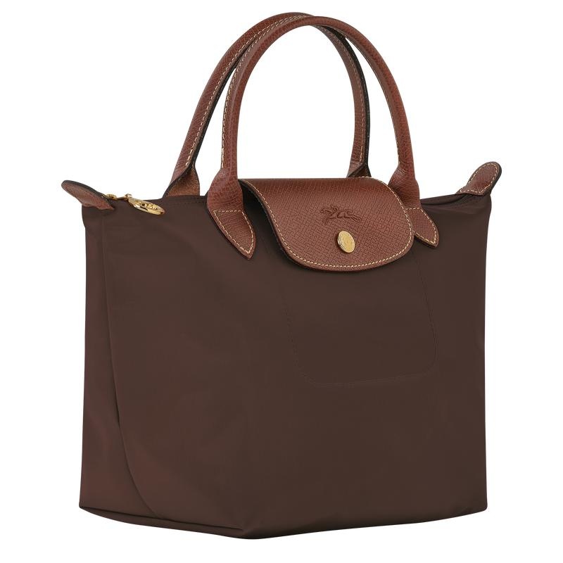 Bolsa de Mano Longchamp Le Pliage Original S Mujer Marrones | 0653-LEPBF