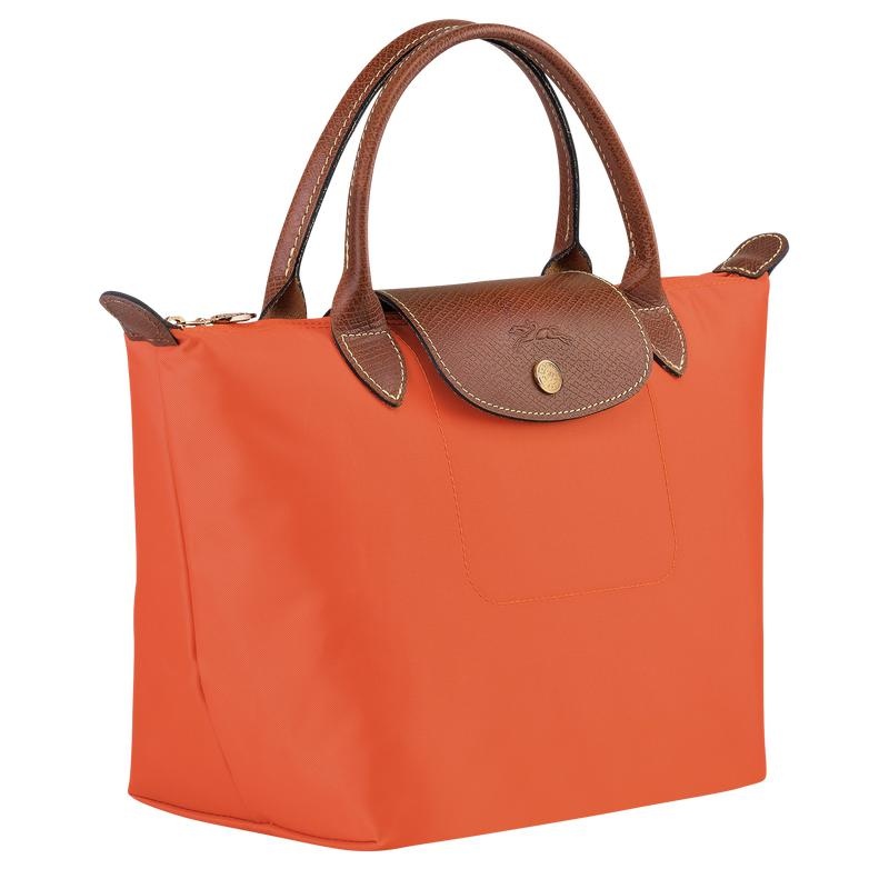 Bolsa de Mano Longchamp Le Pliage Original S Mujer Naranjas | 9860-TPNBV