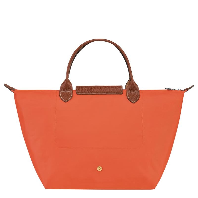 Bolsa de Mano Longchamp Le Pliage Original M Mujer Naranjas | 2350-QMEPC