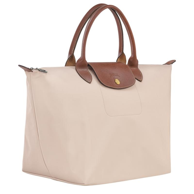 Bolsa de Mano Longchamp Le Pliage Original M Mujer Blancas | 2364-QCTJB