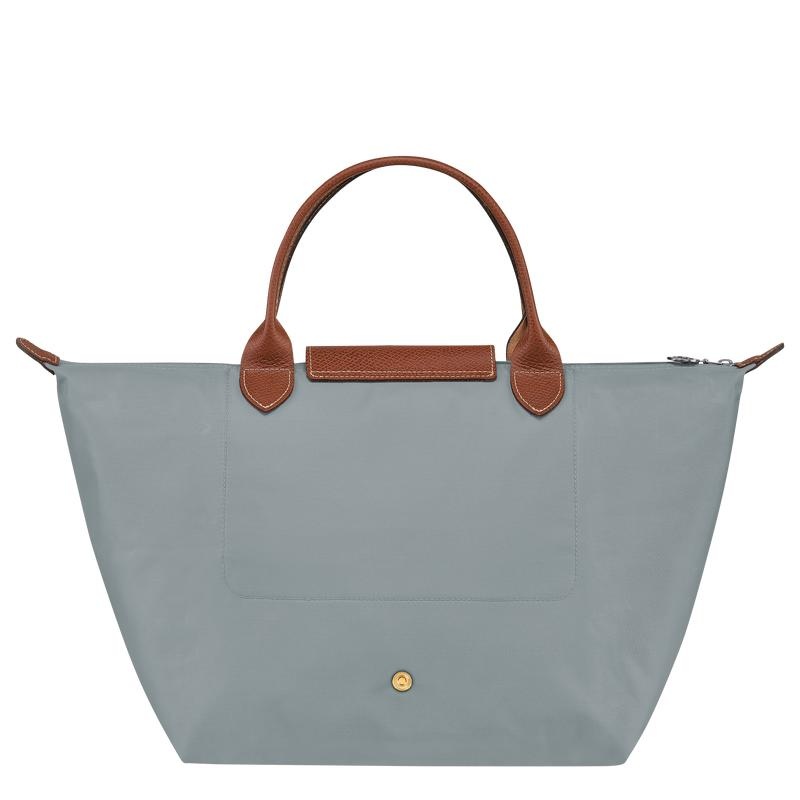 Bolsa de Mano Longchamp Le Pliage Original M Mujer Gris | 4305-LXPNQ