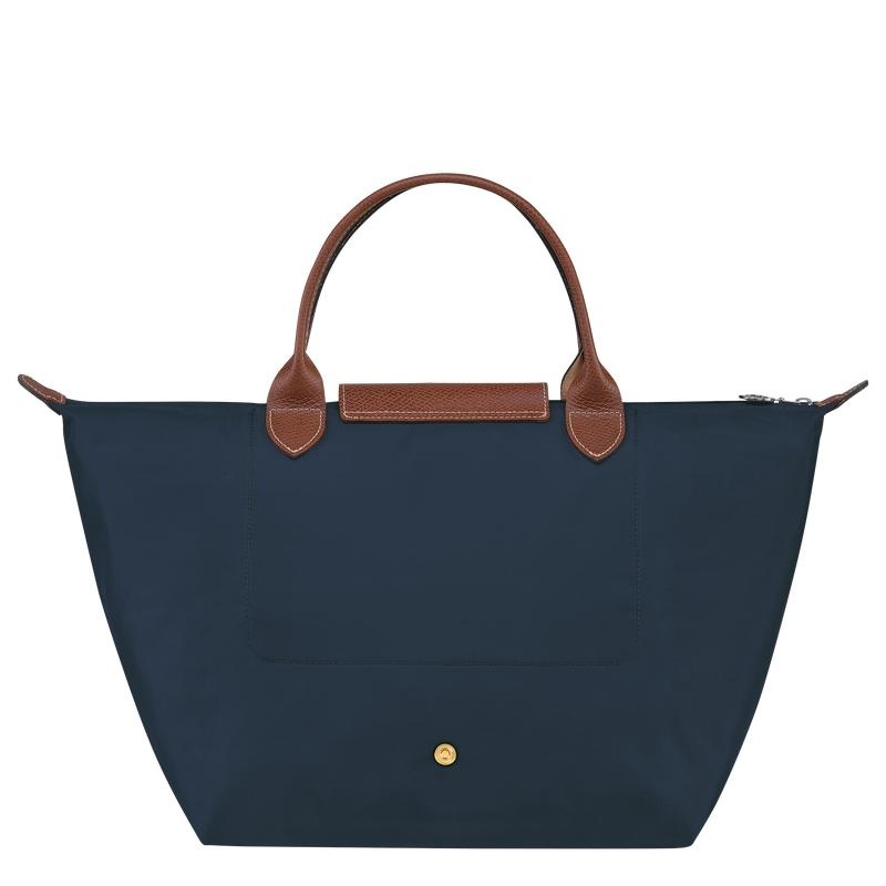 Bolsa de Mano Longchamp Le Pliage Original M Mujer Azul Marino | 3094-EGNOV