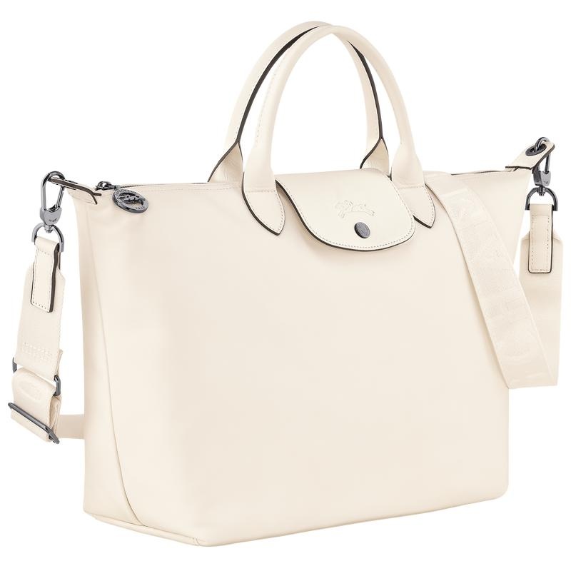 Bolsa de Mano Longchamp Le Pliage Xtra L Mujer Blancas | 0584-SUPEV