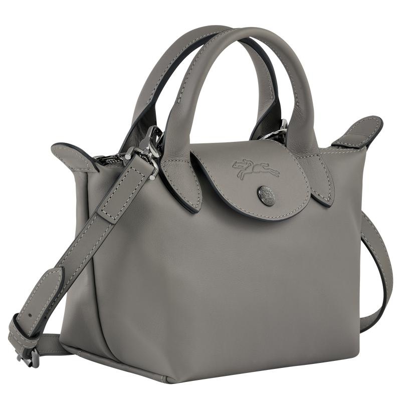 Bolsa de Mano Longchamp Le Pliage Xtra XS Mujer Gris | 7589-CDAVN