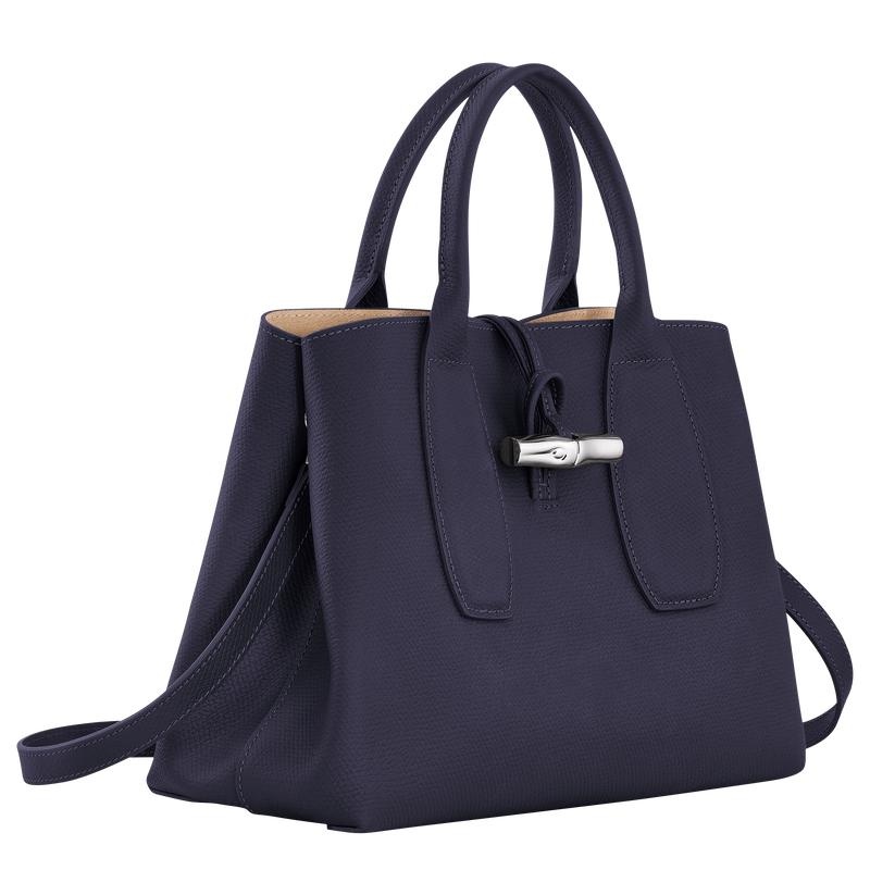 Bolsa de Mano Longchamp Roseau M Mujer Moradas | 9870-AMHYG