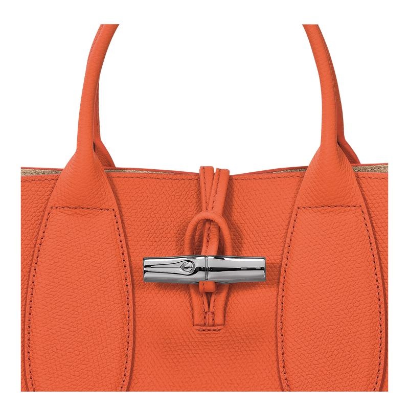 Bolsa de Mano Longchamp Roseau M Mujer Naranjas | 6392-ZGBND