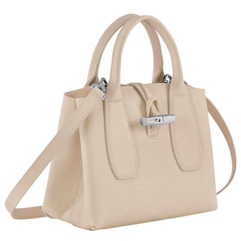 Bolsa de Mano Longchamp Roseau S Mujer Blancas | 4876-BDRLA