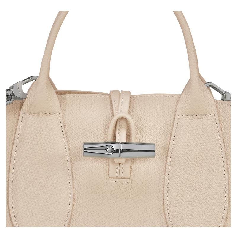 Bolsa de Mano Longchamp Roseau S Mujer Blancas | 4876-BDRLA