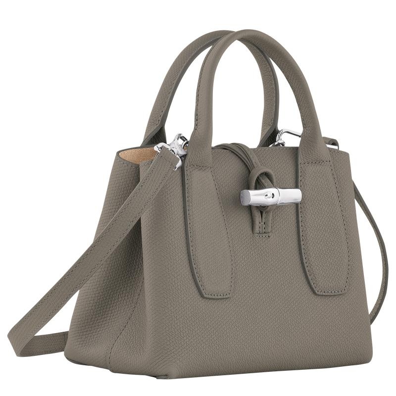 Bolsa de Mano Longchamp Roseau S Mujer Gris | 8507-QCJDS