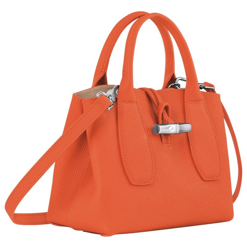 Bolsa de Mano Longchamp Roseau S Mujer Naranjas | 1573-GAJTK