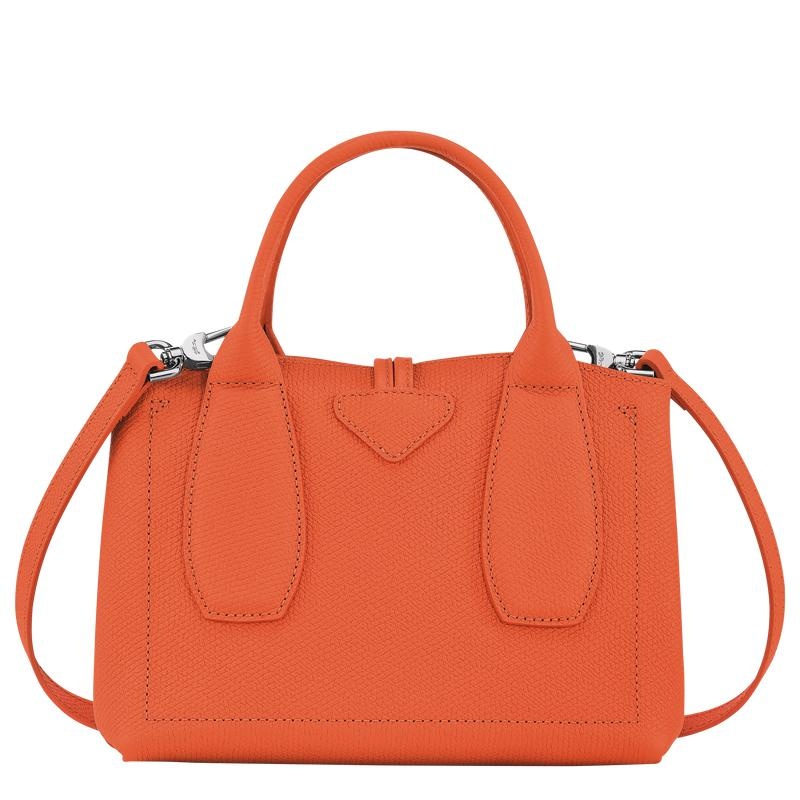 Bolsa de Mano Longchamp Roseau S Mujer Naranjas | 1573-GAJTK