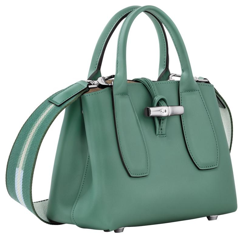 Bolsa de Mano Longchamp Roseau S Mujer Verde | 3267-EQUKZ