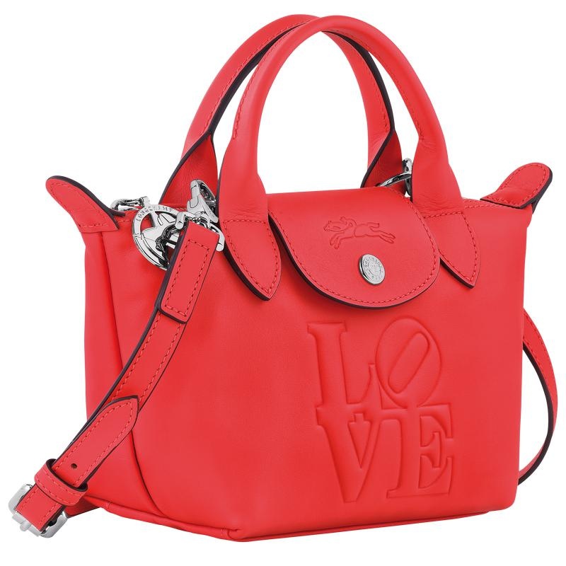 Bolsa de Mano Longchamp x Robert Indiana XS Mujer Rojas | 2710-TKBSU