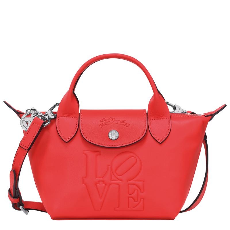 Bolsa de Mano Longchamp x Robert Indiana XS Mujer Rojas | 2710-TKBSU