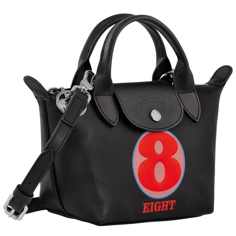 Bolsa de Mano Longchamp x Robert Indiana XS Mujer Negras | 3265-MHRUP