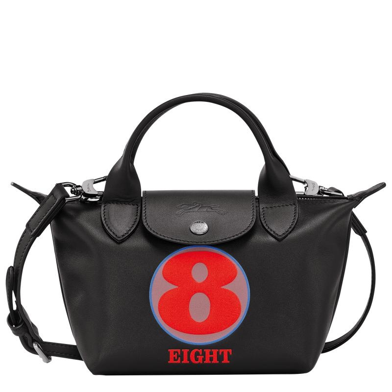 Bolsa de Mano Longchamp x Robert Indiana XS Mujer Negras | 3265-MHRUP