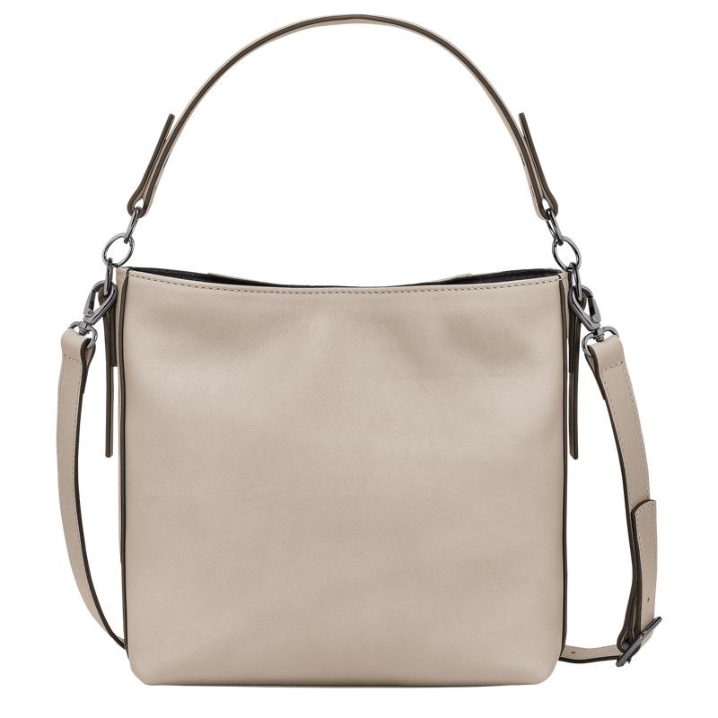 Bolsas Hombro Longchamp 3D S Mujer Gris | 6428-BHQAE