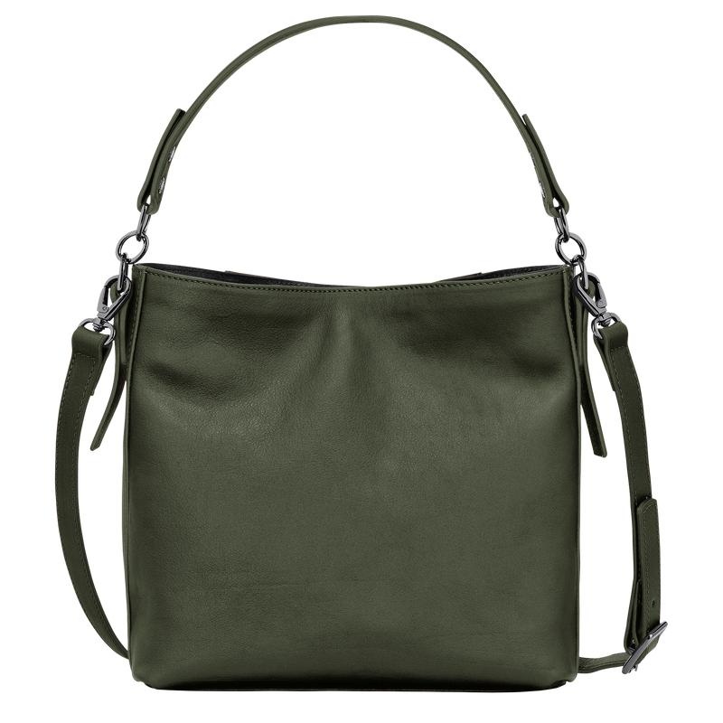 Bolsas Hombro Longchamp 3D S Mujer Kaki | 7260-ERBQO