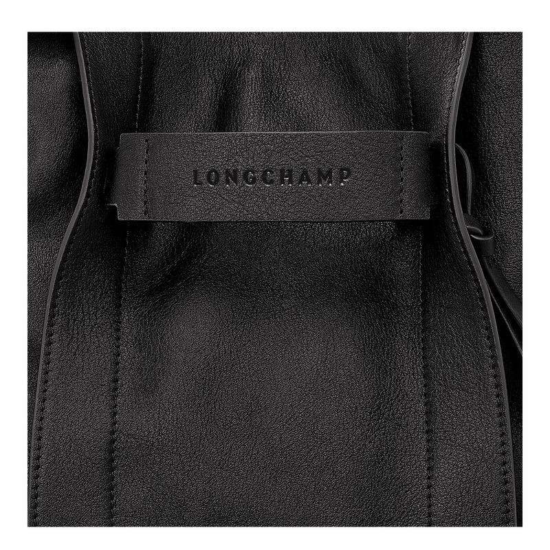 Bolsas Hombro Longchamp 3D S Mujer Negras | 6210-BIFLW