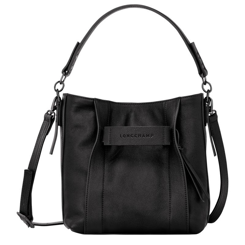 Bolsas Hombro Longchamp 3D S Mujer Negras | 6210-BIFLW