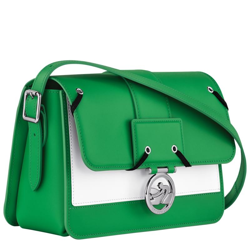 Bolsas Hombro Longchamp Box-Trot M Mujer Verde | 8945-DNEFA