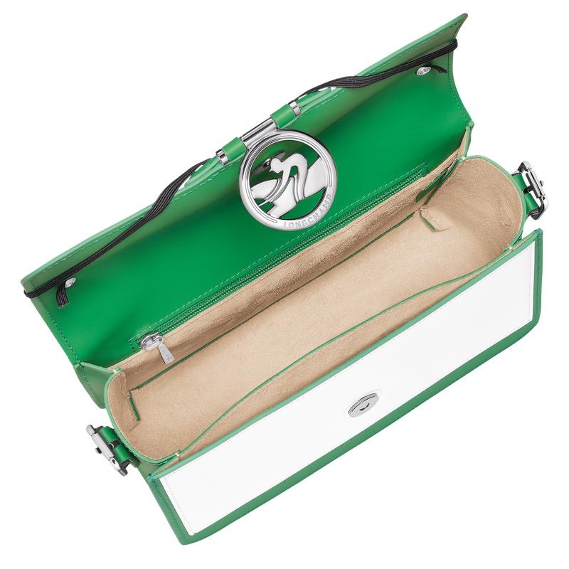 Bolsas Hombro Longchamp Box-Trot M Mujer Verde | 8945-DNEFA