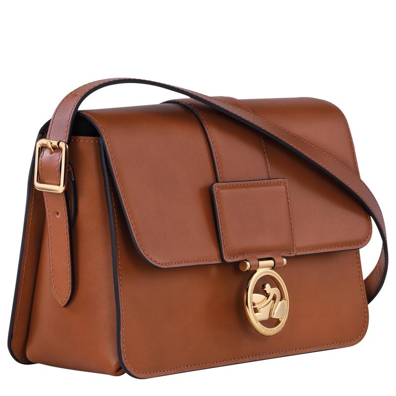 Bolsas Hombro Longchamp Box-Trot M Mujer Marrones | 7396-NBWRU