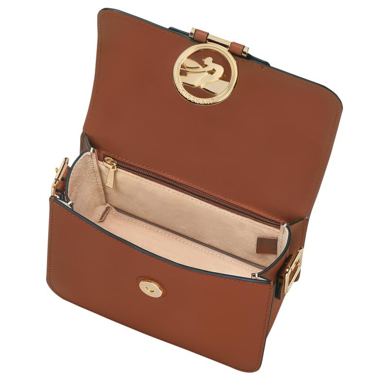 Bolsas Hombro Longchamp Box-Trot S Mujer Marrones | 2709-DAGYK