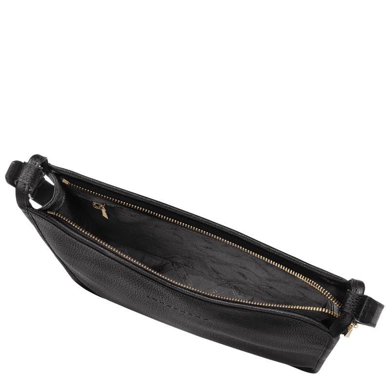 Bolsas Hombro Longchamp Le Foulonné M Mujer Negras | 0543-YZXER