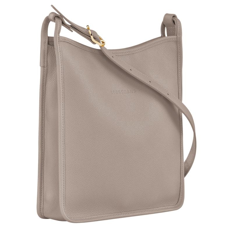 Bolsas Hombro Longchamp Le Foulonné M Mujer Gris | 0381-VYIQM