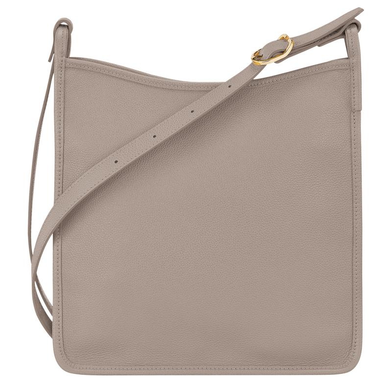 Bolsas Hombro Longchamp Le Foulonné M Mujer Gris | 0381-VYIQM