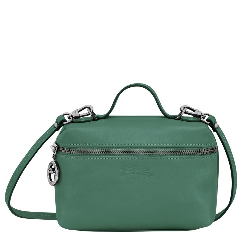 Bolsas Hombro Longchamp Le Pliage Xtra XS Vanity Mujer Verde | 7021-HIADY