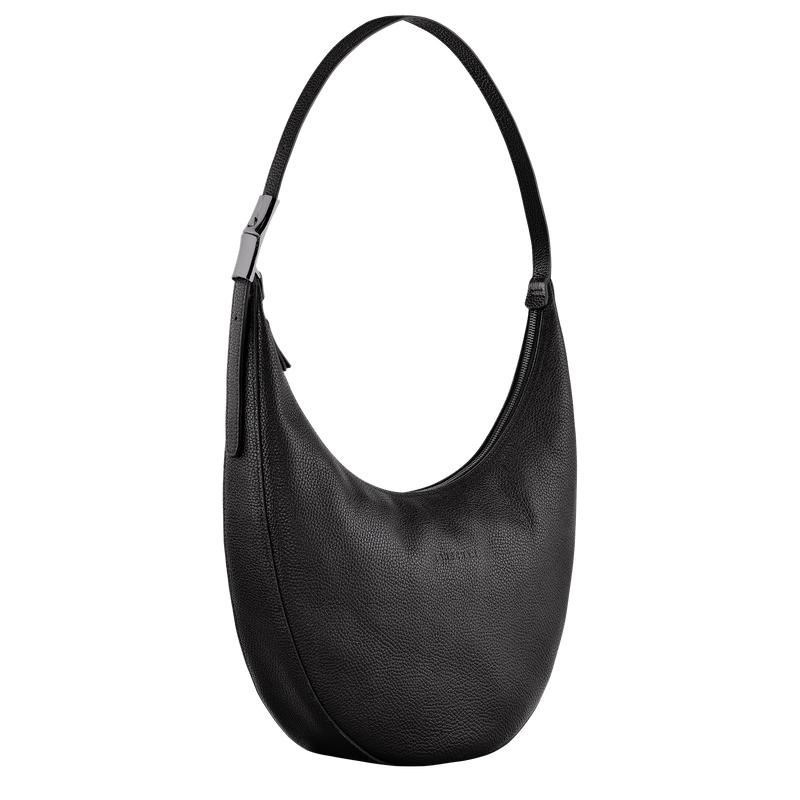 Bolsas Hombro Longchamp Roseau Essential L Mujer Negras | 1089-UAOBG