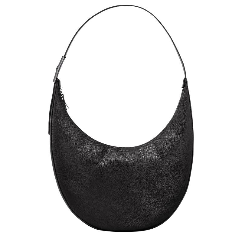 Bolsas Hombro Longchamp Roseau Essential L Mujer Negras | 1089-UAOBG